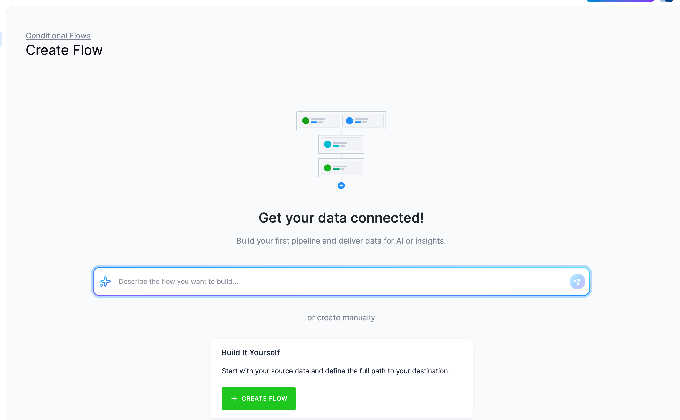 Screenshot - Create a flow