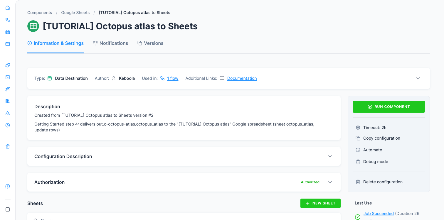 Screenshot - New sheet